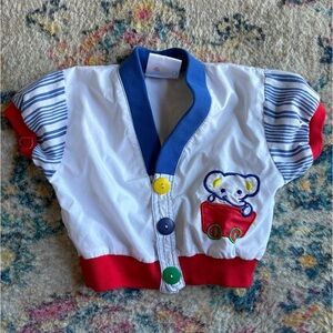 Vintage Cotton Vest/blouse by ICZ